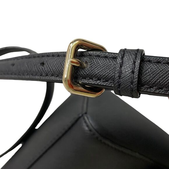 Kate Spade Black Leather Mini Flap Satchel/ Crossbody - Picture 13 of 13